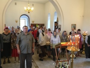 Престольный праздник в новом храме во имя святых мучеников Адриана и Наталии г. Саратова