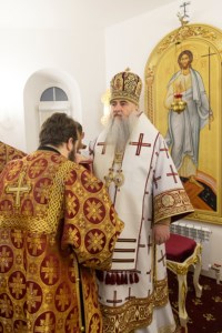 Божественная литургия в храме во имя святых бессребреников и чудотворцев Космы и Дамиана г. Саратова