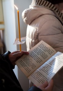 Великое повечерие с чтением канона преподобного Андрея Критского в Свято-Троицком кафедральном соборе г. Вольска