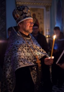 Утреня с чтением Великого канона преподобного Андрея Критского в храме в честь Сошествия Святого Духа г. Саратова