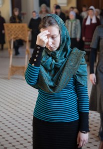 Литургия Преждеосвященных Даров на Архиерейском подворье — храме во имя святого апостола и евангелиста Иоанна Богослова при Саратовской православной духовной семинарии