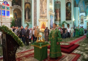 Всенощное бдение в храме Сошествия Святого Духа г. Саратова