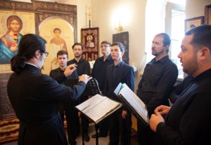 Божественная литургия в храме в честь Владимирской иконы Божией Матери с. Багаевка Саратовского района