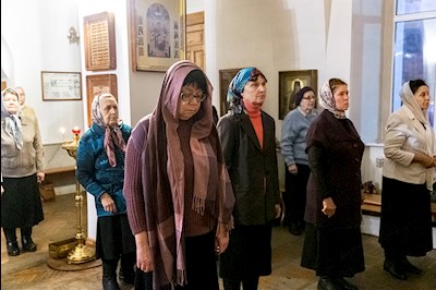 Божественная литургия в Спасо-Преображенском мужском монастыре г. Саратова
