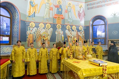 Всенощное бдение в Свято-Никольском мужском монастыре г. Саратова