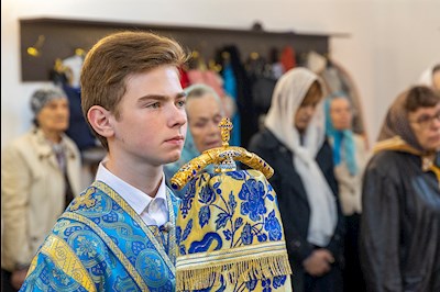 Божественная литургия в храма в честь иконы Божией Матери «Всех скорбящих Радость» г. Саратова
