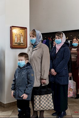 Божественная литургия в храме в честь иконы Божией Матери «Всех скорбящих Радость» г. Саратова