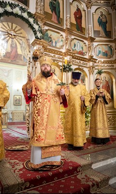 Митрополит Игнатий совершил Великую рождественскую вечерню