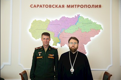 Митрополит Игнатий встретился с начальником Саратовского высшего артиллерийского командного училища