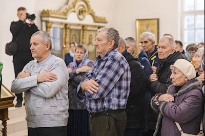 Архиереи Саратовской митрополии совершили Божественную литургию в соборном храме святого благоверного князя Александра Невского г. Ртищево