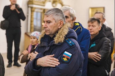 Архиереи Саратовской митрополии совершили Божественную литургию в соборном храме святого благоверного князя Александра Невского г. Ртищево