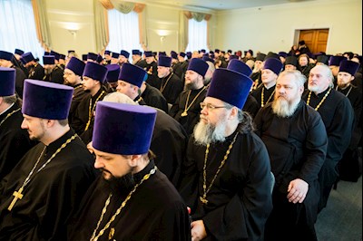 Митрополит Игнатий возглавил ежегодное Епархиальное собрание духовенства Саратовской епархии