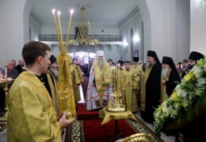 Всенощное бдение в Свято-Никольском мужском монастыре г. Саратова