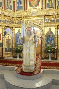 Божественная литургия в храме во имя святого великомученика Георгия Победоносца города Саратова
