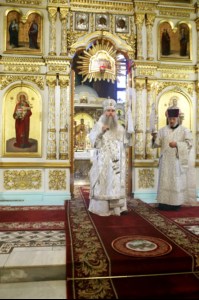 В праздник Крещения Господня Митрополит Лонгин совершил Божественную литургию и Чин Великого освящения воды