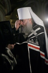 Великое повечерие с чтением канона преподобного Андрея Критского в Свято-Троицком кафедральном соборе г.Саратова