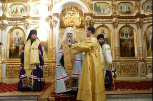 Встреча святых мощей святого равноапостольного князя Владимира и Всенощное бдение в храме в честь Покрова Пресвятой Богородицы г.Саратова