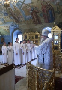 Крещальная литургия в Свято-Троицком кафедральном соборе г.Саратова