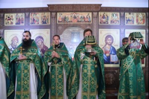 Престольный праздник в саратовском храме во имя преподобного Сергия Радонежского