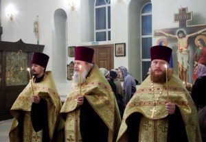 Всенощное бдение в Благовещенском храме г. Вольска