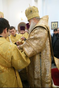 Божественная литургия в храме во имя святого равноапостольного великого князя Владимира г. Саратова