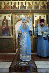 Божественная литургия на Архиерейском подворье – храме в честь иконы Божией Матери «Утоли моя печали» г.Саратова