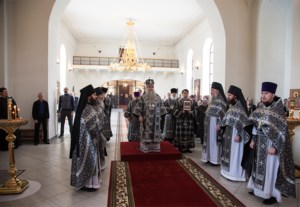 Литургия Преждеосвященных Даров в Свято-Никольском мужском монастыре г.Саратова