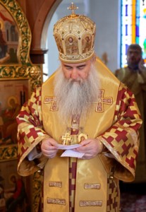 Божественная литургия на Архиерейском подворье — храме в честь иконы Божией Матери «Утоли моя печали» г.Саратова