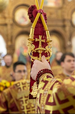 Божественная литургия в храме во имя святых бессребреников и чудотворцев Космы и Дамиана г. Саратова