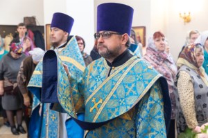 Божественная литургия в храме в честь иконы Божией Матери «Всех скорбящих Радость» г. Саратова