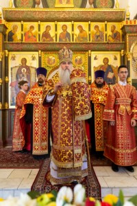 Всенощное бдение на Архиерейском подворье — храме в честь иконы Божией Матери «Утоли моя печали» г. Саратова