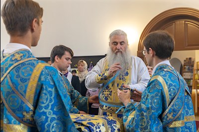 Божественная литургия в храма в честь иконы Божией Матери «Всех скорбящих Радость» г. Саратова
