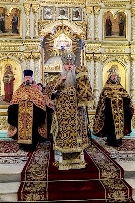 Всенощное бдение в храме в честь Сошествия Святого Духа г. Саратова