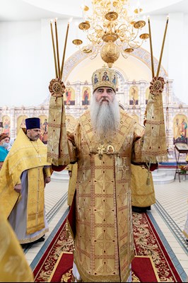 Божественная литургия в храме во имя святых первоверховных апостолов Петра и Павла г. Аткарска