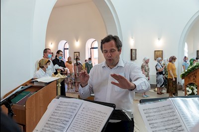 Всенощное бдение в храме преподобного Сергия Радонежского г. Саратова