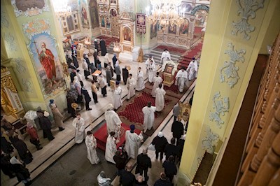 В праздник Крещения Господня митрополит Игнатий совершил Божественную литургию
