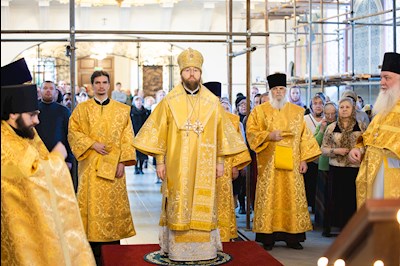 Митрополит Игнатий совершил Божественную литургию в Свято-Никольском мужском монастыре г. Саратова