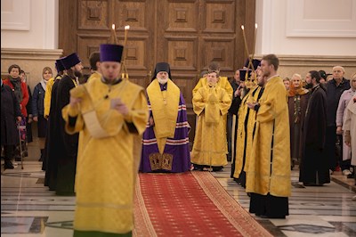 Всенощное бдение в Спасском кафедральном соборе г. Пензы