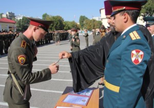 Священник поздравил курсантов с принятием военной присяги