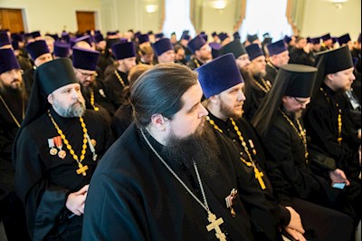 Митрополит Игнатий возглавил ежегодное Епархиальное собрание духовенства Саратовской епархии