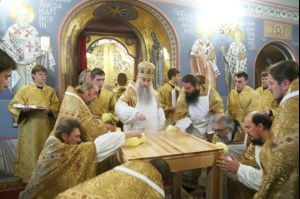 Великое освящение верхнего храма во имя Святой Живоначальной Троицы Свято-Троицкого кафедрального собора города Саратова