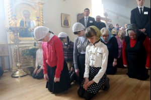 Литургия Преждеосвященных Даров в храме в честь Казанской иконы Божией Матери р.п.Татищево