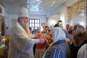Чин Великого освящения и Божественная литургия в храме святого пророка Илии в селе Липовка Базарно-Карабулакского района