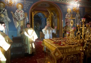 Божественная литургия в Свято-Троицком кафедральном соборе г. Саратова