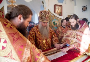 Божественная литургия в Спасо-Преображенском мужском монастыре г. Саратова