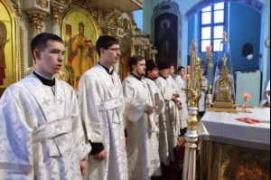 В праздник Крещения Господня Митрополит Лонгин совершил Божественную литургию и Чин Великого освящения воды