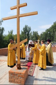 Чин основания храма во имя апостола и евангелиста Иоанна Богослова в Октябрьском районе города Саратова
