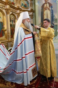 Встреча святых мощей святого равноапостольного князя Владимира и Всенощное бдение в храме в честь Покрова Пресвятой Богородицы г.Саратова