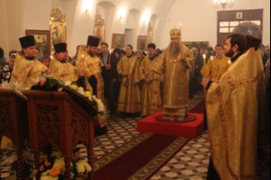 Всенощное бдение в храме во имя святого благоверного великого князя Александра Невского г. Ртищево