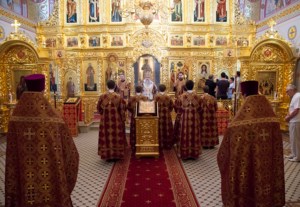 Всенощное бдение в Свято-Троицком кафедральном соборе г. Саратова